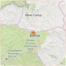 Appalachian State University Location Map