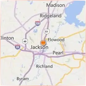 Belhaven University Location Map