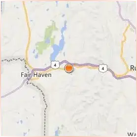 Castleton University Location Map