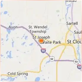 College of Saint Benedict Location Map