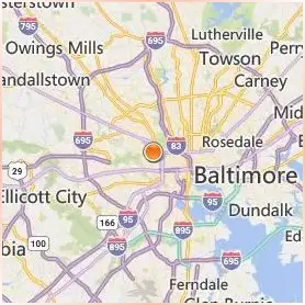 Coppin State University Location Map