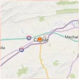 Dickinson College Location Map