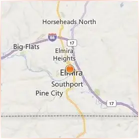 Elmira College Location Map