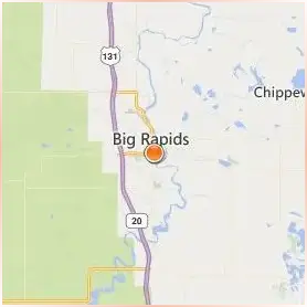 Ferris State University Location Map