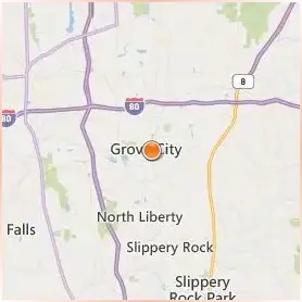 Grove City College Location Map Grove City College Location Map