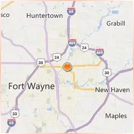 Purdue University Fort Wayne Location Map