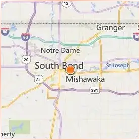 Indiana University South Bend Location Map Indiana University South Bend Location Map