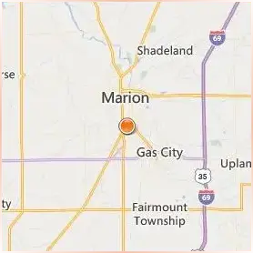 Indiana Wesleyan University Marion Location Map