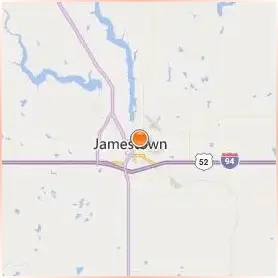 University of Jamestown Location Map University of Jamestown Location Map