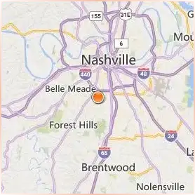 Lipscomb University Location Map