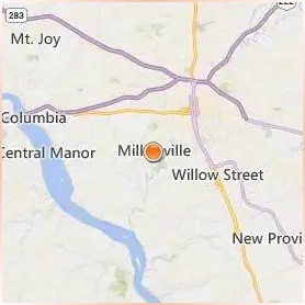 Millersville University of Pennsylvania Location Map