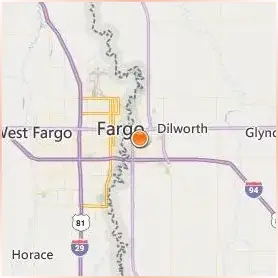 Minnesota State University Moorhead Location Map