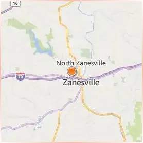 Ohio University Zanesville Location Map
