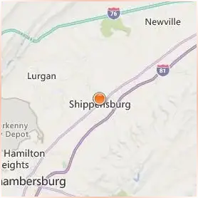 Shippensburg University of Pennsylvania Location Map