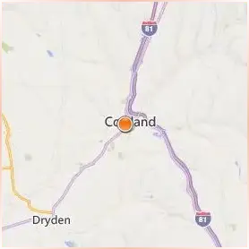 SUNY Cortland Location Map