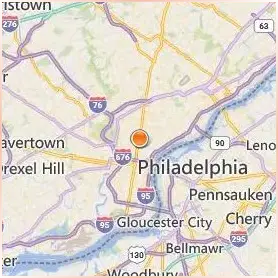 Temple University Location Map
