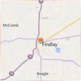 The University of Findlay Location Map The University of Findlay Location Map