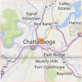 The University of Tennessee Chattanooga Location Map The University of Tennessee Chattanooga Location Map