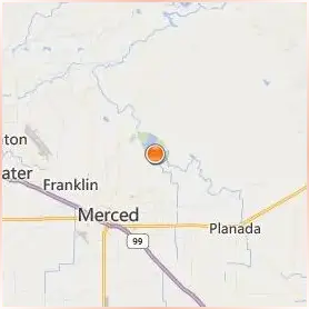 University of California Merced Location Map University of California Merced Location Map
