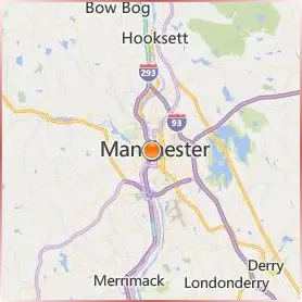 University of New Hampshire at Manchester Location Map University of New Hampshire at Manchester Location Map