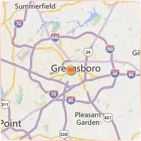 University of North Carolina at Greensboro Location Map