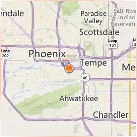 University of Phoenix Arizona Location Map
