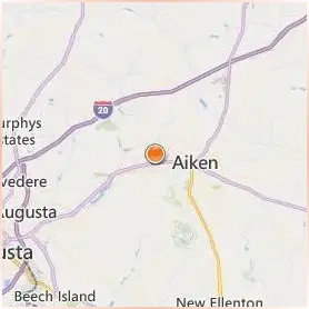 University of South Carolina Aiken Location Map