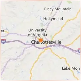 University of Virginia Location Map University of Virginia Location Map