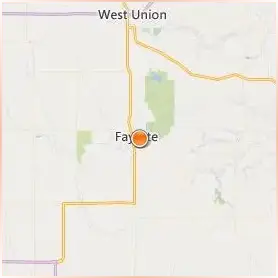 Upper Iowa University Location Map