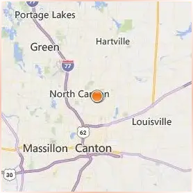 Walsh University Location Map